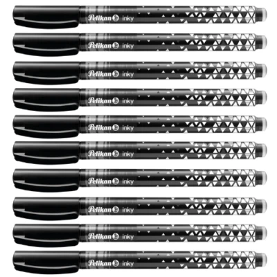 10 x Pelikan Tintenschreiber Inky 273 Tinten Schreiber fein 0,5mm schwarz 940502
