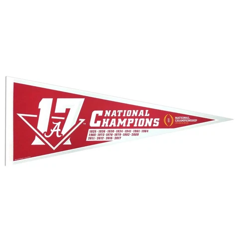 2017 NCAA National Champions Alabama Crimson Tide Classic Pennant 12 X 30 Cover