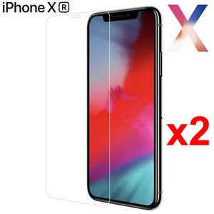 x2 Anti-scratch soft PET Film Guard screen protector for Apple iphone XR front - Picture 1 of 4