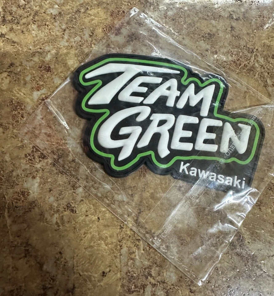 Kawasaki Team Green rubber Patch - Image 1 of 1