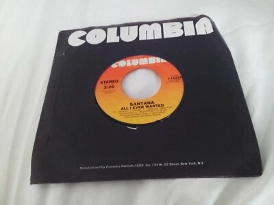 SANTANA 'ALL I EVER WANTED' 7" Columbia Records USA 1979 Original paper sleeve - Image 1 of 3