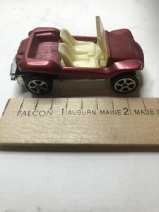 VINTAGE CORGI JUNIORS WHIZZWHEELS GP BEACH BUGGY Burgundy Great Britain - Picture 1 of 9