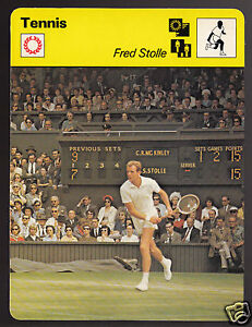 FRED STOLLE Australia Tennis Player Photo 1979 SPORTSCASTER CARD #58-06