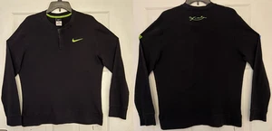 Nike Herren Medium Kobe Bryant Strick Thermo Langarm schwarz Henley Shirt - Bild 1 von 12