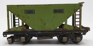 Lionel 653 O Vintage Prewar Tinplate Hopper #653 - Picture 1 of 4