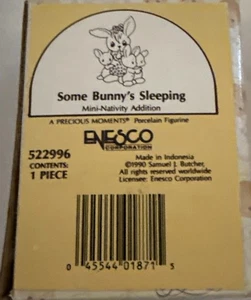 Precious Moments “Some Bunny’s Sleeping” Nativity Addition 1988 #115274 - Picture 1 of 5