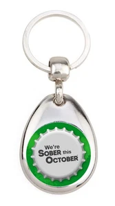Sober October we're Sober this oktober - Schlüsselanhänger aus Metall - Bild 1 von 4
