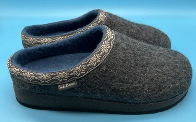 Zapatilla zueco de lana de frijol L para mujer talla 10 gris esquisto mediano NUEVO Foto 1 de 4