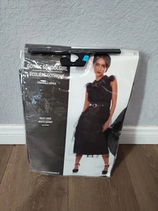 Gothic Schulmädchen Schulmädchen Erwachsene schwarz 2-teilig Halloween Kostüm Kleid Medium - Bild 1 von 6