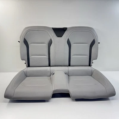 16-24 Chevrolet Camaro Coupe Rear Seat Set Upper Lower Cushion Gray Leather OEM - Image 1 of 4