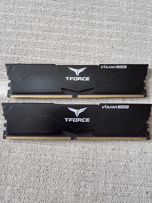 TEAMGROUP T-Force Vulcan DDR5 64GB (2x32GB) 6000MHz (PC5-48000) CL38 Desktop RAM - Image 1 of 4
