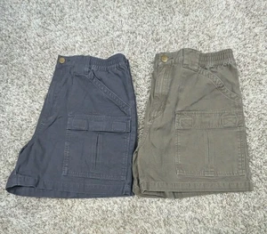 Lot Of 2 Cabelas Shorts Mens 38 Cargo Pockets Utility Safari Outdoor Hiker 4.5" - Picture 1 of 9