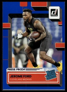 Donruss Blue Press Proof Jerome Ford #346 Cleveland Browns Rookie RC 2022 - Imagen 1 de 2