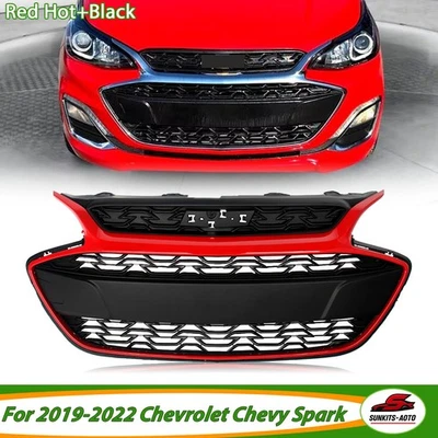 For 2019-2022 Chevrolet Spark Front Bumper Upper Grille Grill W/Red Hot 42687998 - Imagem 1 de 4