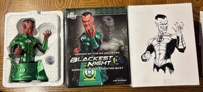 "Busto DC Direct Blackest Night Green Lantern Sinestro 5,75""" Foto 1 de 4