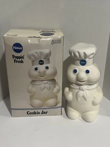 Pillsbury Doughboy Cookie Jar Vtg Poppin' Fresh Retro Kitsch Medwin 1997 Opened - Picture 1 of 7