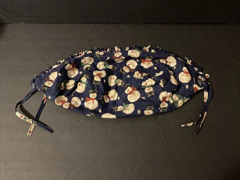 Oblong Basket Liner - Snowman Cover