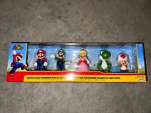 Paquete múltiple de Super Mario and Friends nuevo en caja Luigi Princesa Melocotón Yoshi Sapo - Imagen 1 de 6