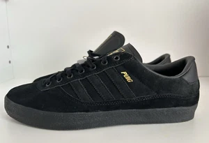 NEW Adidas Skateboarding Puig Men's Size 11 Skate Shoes Triple Black Gold GY6936 - Picture 1 of 17