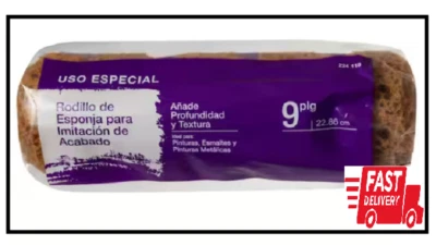 9 In. Sponge Faux Finish Paint Roller Cover - Image 1 of 3