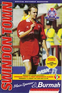 Swindon Town v West Bromwich Albion 1994/95 Division 1 - Picture 1 of 1