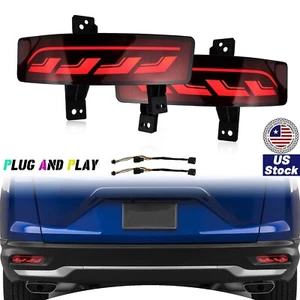 Rear Bumper Reflector Fog Light For Honda CRV 2020-2022 DRL Turn Signal Lamp Red - Picture 1 of 6