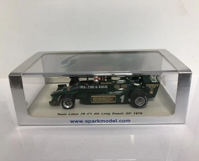 SPARK MODEL S1851 Martini Lotus 79 Long beach GP 1979 Mario Andretti 1/43 - Immagine 1 di 2