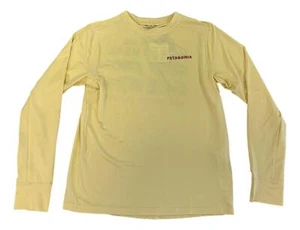 Patagonia Kid's Capilene Silkweight Long Sleeve T-Shirt (Milled Yellow) 62385 - Picture 1 of 2