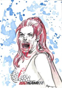 DIE!NAMITE DELUXE ULTRA-PREMIUM SKETCH CARD APRIL REYNA C
