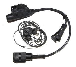 TEA U94 6-Pin Push-To-Talk PTT Cable w/ Aux HALO Connector - DEVGRU SEAL NSW