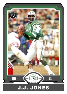 ACEO J.J. JONES NEW YORK JETS MASSGESCHNEIDERTE HANDGEFERTIGTE KUNSTKARTE - Bild 1 von 2