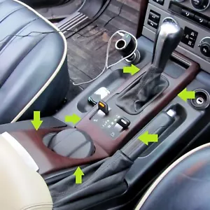 2pc Walnutwood effect Cup+Gear change interior fascia cover kit Range Rover L322 - Picture 1 of 5