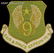 USAF 9th AIR & SPACE EXPEDITIONARY TASK FORCE -AFGHANISTAN- ORIGINAL VEL PATCH