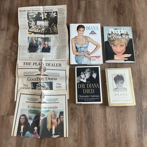 Prinzessin Diana Buch Posten Erinnerungsstücke königliche Familie Zeitungsausschnitte HC Epherma - Bild 1 von 8