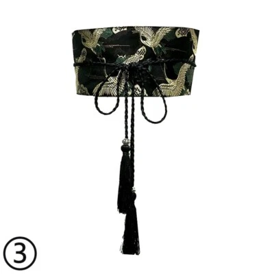 Damask Brokat Breit Obi Gürtel Geisha Bund Japanische Kimono Yukata Retro - Bild 1 von 4