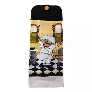 Asciugamano da cucina a tema chef italiano, regalo, arredamento casa - Foto 1 di 5