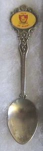 #601) SILVER PLATED TEA SPOON ISLE OF WIGHT ISLAND IN SOUTH ENGLISH CHANNEL  - Picture 1 of 2