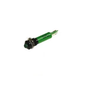 LED-Signalleuchte, Kontrollleuchte grün 12-24 V/ DC, 8mm, IP67, 5mcd, 1St. - Bild 1 von 2