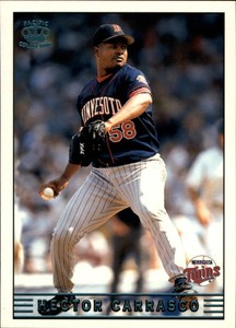 1999 (TWINS) Pacific Crown Collection Platinum Blue #158 Hector Carrasco