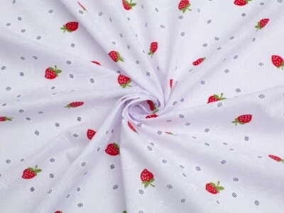 Tecido de polialgodão estampado Minerva branco - por metro - Imagem 1 de 4