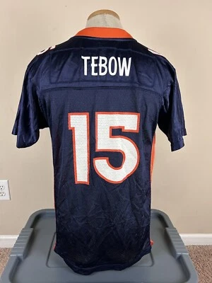 Camiseta deportiva de colección Reebok Denver Broncos #15 Tim Tebow juvenil talla XL Foto 1 de 4