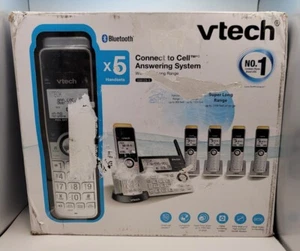 VTech 5-Handsets Cordless Phone Bluetooth Answering System, Model IS8129-5 - Zdjęcie 1 z 5