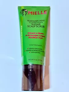 Mielle Organics Rosemary Mint Pre-Shampoo Clarifying Sugar Hair Scalp Scrub 6 OZ - Picture 1 of 2