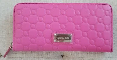 NEW! Oroton Roche Large Multi Pocket Leather Wallet Classic Pink - Image 1 of 3
