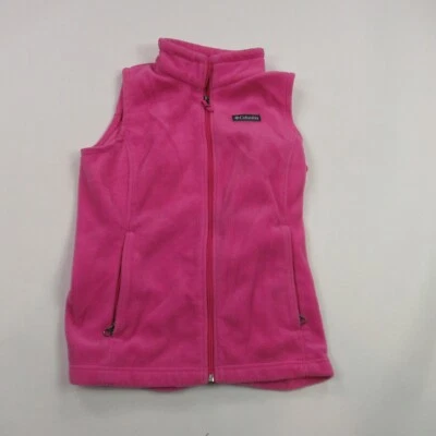 Columbia Chaleco Niñas Grande 14-16 Sin Mangas Polar Bolsillos Ligero Foto 1 de 4