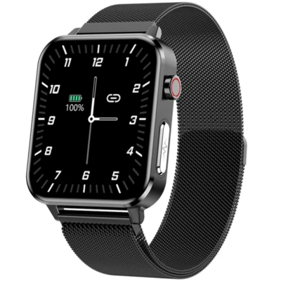 2022 PPG ECG IP68 Wasserdicht SmartWatches E86 Körpertemperatur Fitness Tracker - Bild 1 von 4