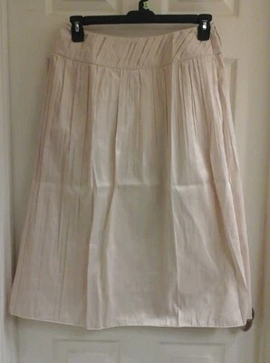 Falda Diálogo, Mujer Talla 14 Línea A Marfil, Estilo Arrugado, QVC, NUEVA CON ETIQUETAS Foto 1 de 4