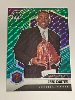 2021 Panini Mosaic Football Camo Green Mosaic - Cris Carter - Minnesota Vikings - Image 1 of 2