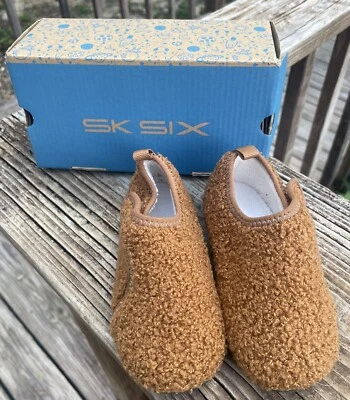 Zapatos Sk Six suaves difusos talla 9 antideslizantes cierre fácil color óxido peso ligero Foto 1 de 4