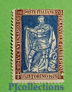 U387-REGNO D'ITALIA 1928 EMANUELE FILIBERTO E LA VITTORIA 20c D. 13 3/4 MNH - Bild 1 von 2